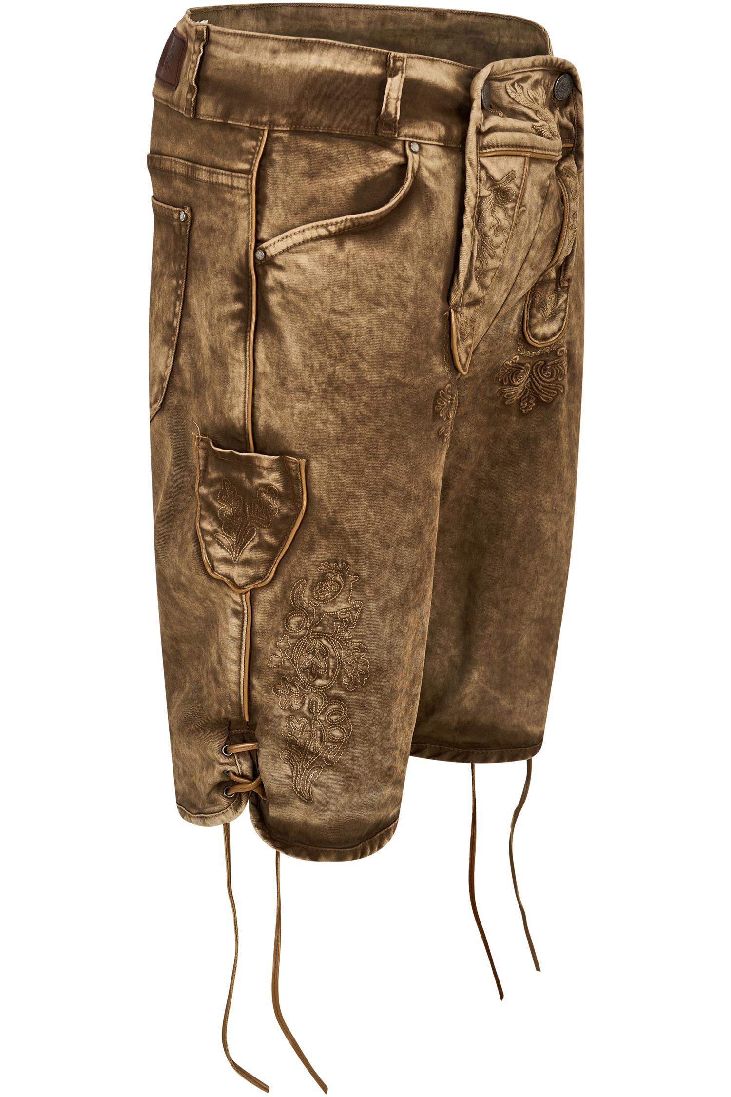 Trachtenjeans Ralko von hangOwear in Braun